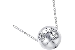 Oxtxuzdm Dandelions Ashes Locket Memorial Jewelry Cremation Box Casual Wear Metal Casket Cremation Jewelry Urn Necklace For A