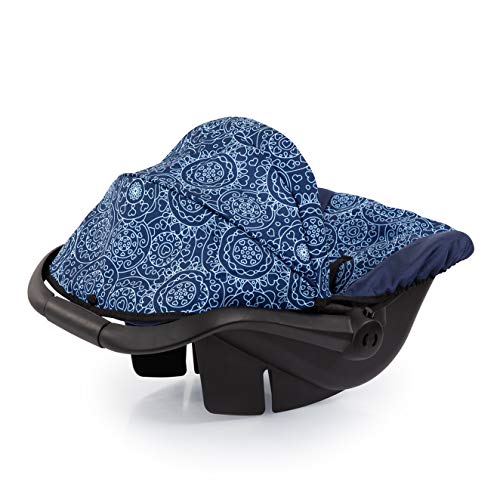 Bayer Design 67903AA Puppen-Autositz EasyGo, Puppenzubehör, passend zu Vario-Puppenwagen, mit Abdeckung, blau mit Muster, 46cm – Bild 6