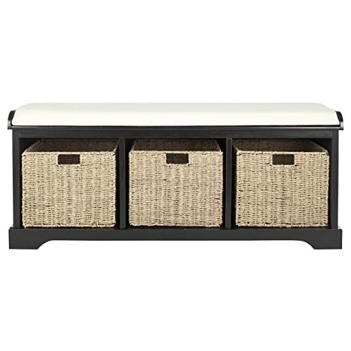 Safavieh Black American Homes Collection Lonan Grey and White Wicker