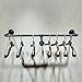 FURVOKIA Industrial Retro Wall Mounted Pipe Shelf Bathroom Hanging Towel Rack,Black Metal Bedroom Clothing Rod Garment Rack,Display Stand (One Pipe Shelves, Black, 24