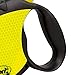 FLEXI Neon Retractable Dog Leash (Cord) 16 ft, Medium, Black/Neon (PN2.266.S NEO.15)
