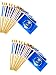 Pack of 24 Plastic 4"x6" Air Force Miniature Desk & Table Flags, 2 Dozen 4"x 6" Air Force Small Mini Stick Flags