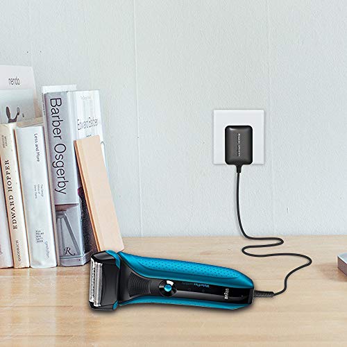 BENSN 12V 0.4A Charger for Braun Shaver Series 1, Series 3, Series 5, Series 7, Series 9; 3040s 310s 340S 3050cc; 5190cc 5030s 5040s; 740S 7865cc 790cc; 9290cc 9095cc Electric Razor Power Cord - Thumbnail 6