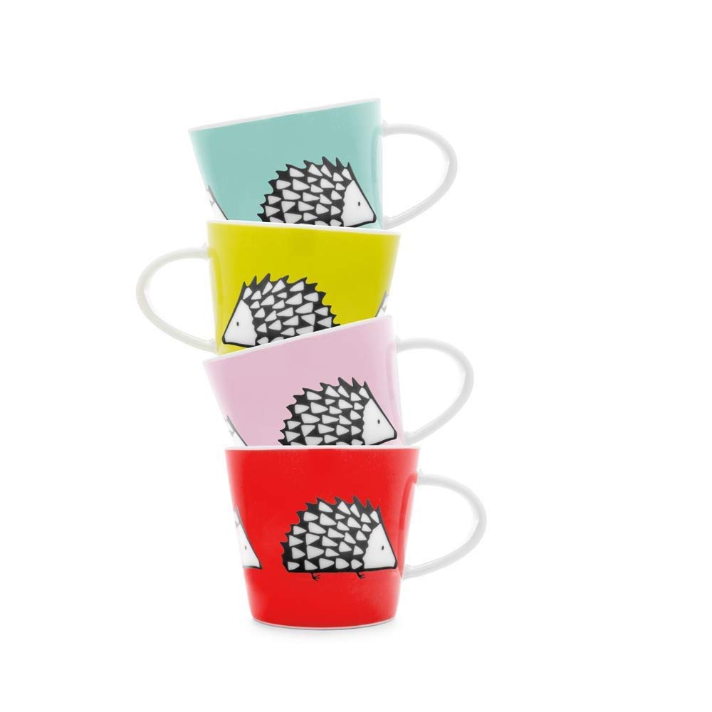 Scion Keith Brymer Jones Collaboration Range Living Spike Ceramic Mug - Gift Boxed - Espresso Cup Set of 4-100ml