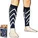 Meister Graduated 20-25mmHg Compression Running Leg Sleeves for Shin Splints (Pair)
