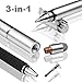 Stylus for Touch Screens, MEKO 3-in-1 High Sensitivity (Disc, Fiber, and Ink) Stylus Pen for iPad iPhone Android Samsung Phone Tablets All Capacitive Touch Screens-2 Pack (Black/White)