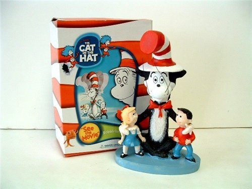 Dr seuss cat in the hat 5 inch tall bobblehead figure