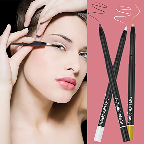 12 Kinds Of Color Eyeliner Pen, Eyebrow Pen,Eye Shadow Pencil , Lip Line Pen, Eyelid Pad, Pencil Makeup Set Tool 12PCS (Multicolor)