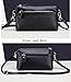 Aladin Small Leather Crossbody Bag/Wristlet Purse 2 In 1 Handbag for Women Teen Girls (Black)