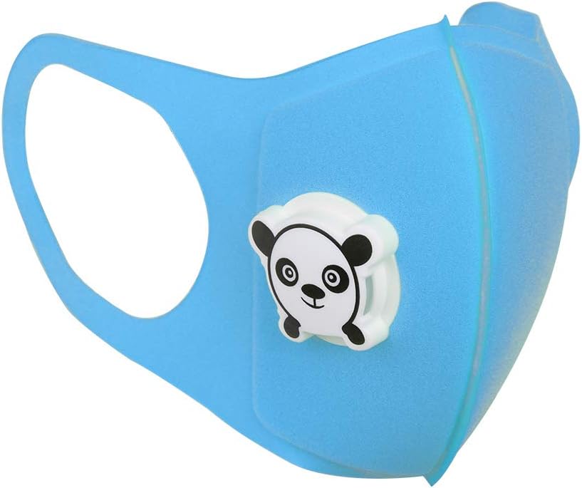 HotMall-US Protective face and Mouth,Unisex,Washable, Reusable Reusable PM2.5 Anti Haze Dustproof Breathable Facial Mouth Protection with Valve Blue