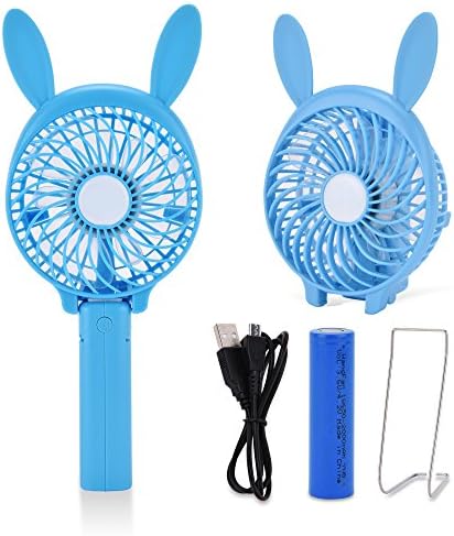 Stroller Fan, ESGOALS USB Mini Fan Portable Rechargeable Handheld Fan 3-Speed Clip Fan, 4-Inch Small Fan Quiet and Powerful Personal Fan for Stroller Camping Hiking Fishing Home Office