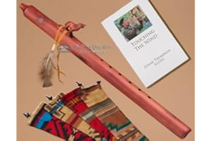 JONAH THOMPSON FLUTES Native American Cedar Flute Pack -Wolf & Bag