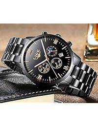 Relojes Hombres Lujo Marca Cronógrafo Hombres Deportes Relojes Impermeable Acero Completo Reloj de Cuarzo Hombre