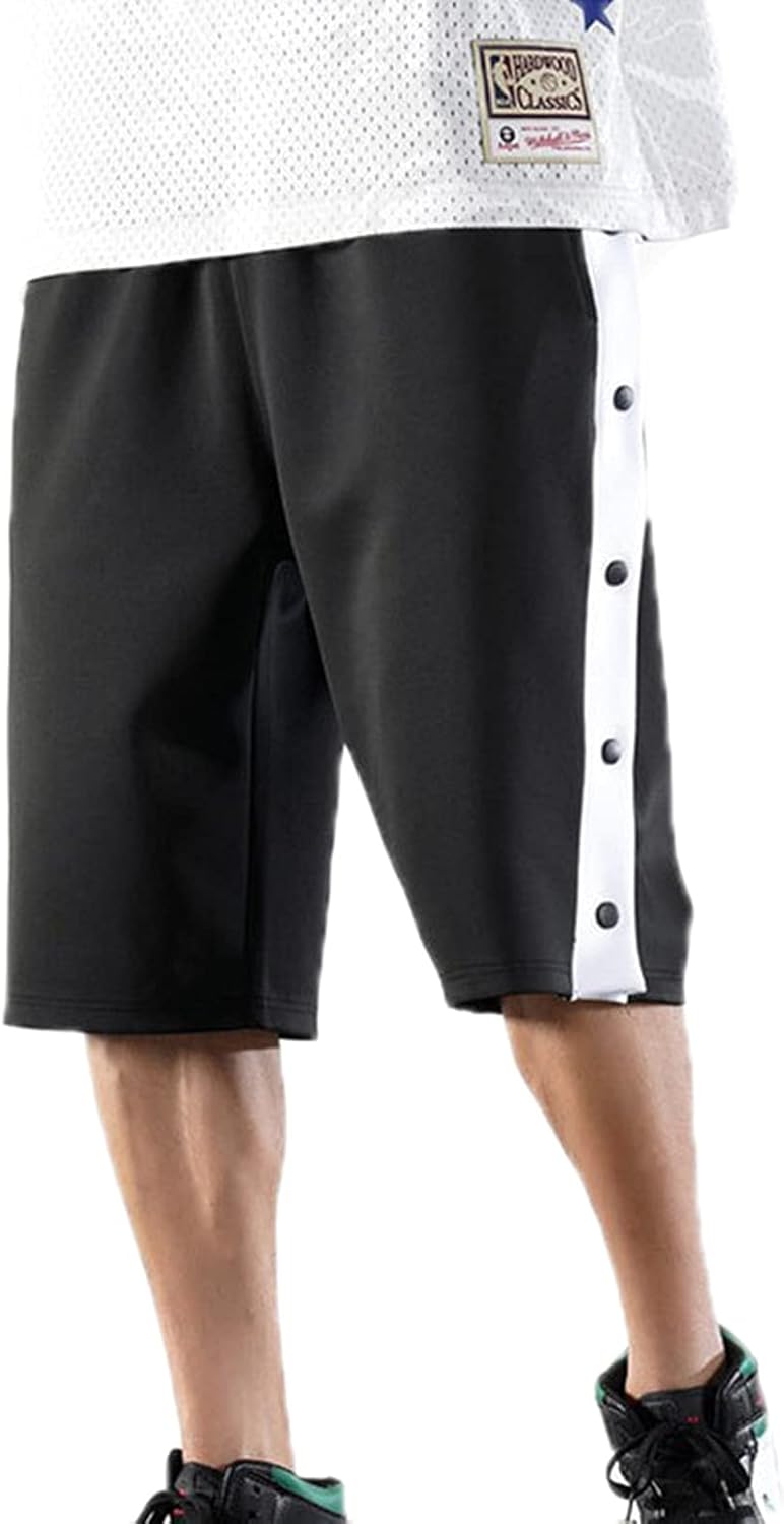 GenericBrands Men Basketball Training Pants Sports Shorts Personalided Snap Button Exercise Gym