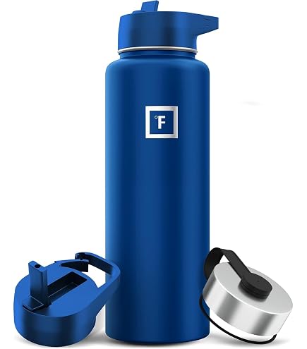 CIVAGO 22oz Insulated Stainless Steel Water Bottle With 3 Lids - Straw, Spout & Handle Lid - View #7