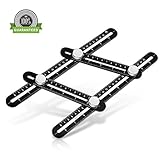 Angle-izer Template Tool, Amoner Multi Angle Measuring Ruler- Premium Aluminum Alloy Layout Tools for Hanging Tile, Laying Floors, Cutting Stone & More