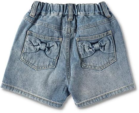 ブランシェス リボンポケット デニム ショートパンツ 女の子 キッズ 売店 ウエストゴム 子供 短パン ハーフパンツ ガールズ 女児