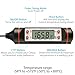 Cooking Thermometer, Fosmon Digital Meat Thermometer Instant Read with Long Stainless Steel Probe & LCD Screen for Food, Meat, Kitchen, BBQ, Grill, Liquid, Oil