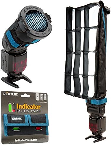 Rogue FlashBender 2 XL Pro Lighting System + Rogue 3-in-1 Flash Grid + Indicator Battery Pouch