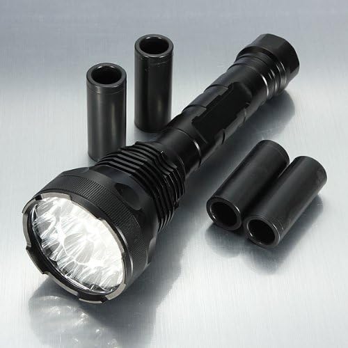 Easyboy 15x CREE XM-L T6 Super Bright 18000LM LED Flashlight Power by 18650 or 26650