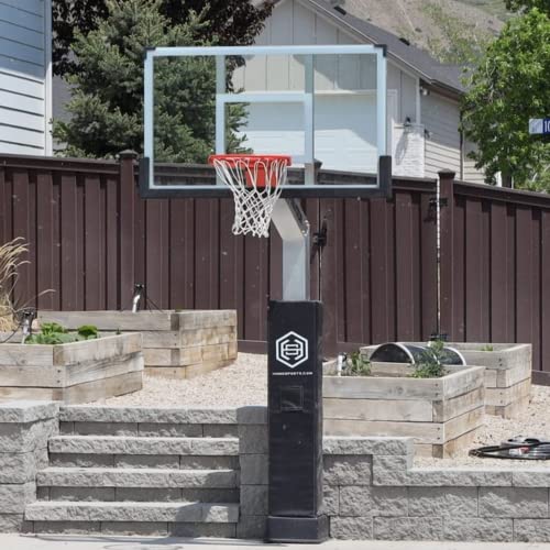 Dominator Premium Inground Adjustable Basketball Hoop 60" Backboard w/ 3' Overhang Aluminum
