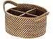 KOUBOO 1020004 Laguna Caddy Utensil & Bottle Basket, Honey Brown
