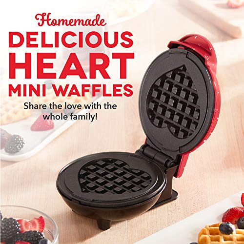 DASH Mini Maker for Individual Waffles, Hash Browns, Keto Chaffles with Easy to Clean, NonStick