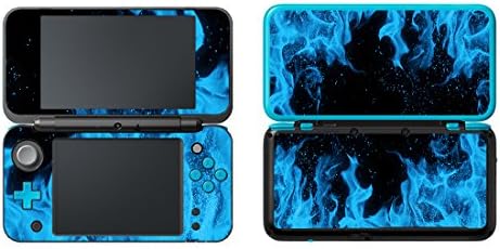 UUShopProtective Vinyl Skin Sticker Cover Wrap for New 2DS XL/LL (Ice Blue Flame)