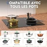 NOXTON Ceramic Hob 4 Zone Built-in 60cm Touch Control Black Glass view 6