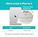 ESR iPad Air 2 Case, Smart Case Cover [Synthetic Leather] Translucent Frosted Back Magnetic Cover with Auto Sleep/Wake Function [Light Weight] (Sky Blue)
