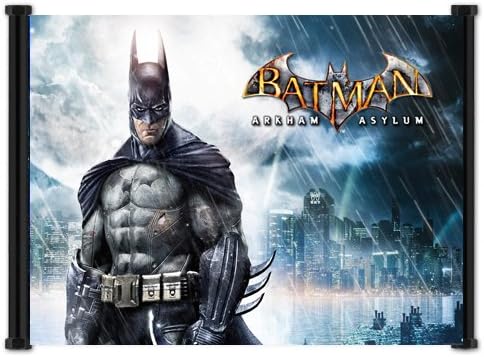 Amazon Com Batman Arkham Asylum Game Fabric Wall Scroll Poster 42 X32 Inches Prints Posters Prints