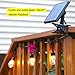 Brightech Ambience Pro - Waterproof Solar LED Outdoor String Lights - Hanging 2W Vintage Edison Filament Bulbs - 27 Ft - Create Market Ambience On Your Deck, Pergola
