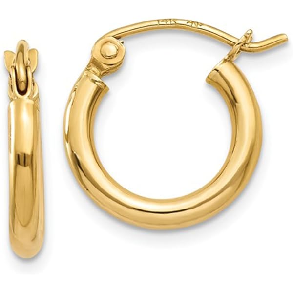 あい　Classic Hoops Thick Small Gold J12E-CLASSICTHICKHOOP-GOLD-1.