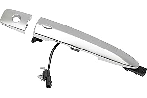 Exterior Door Handle Chrome, with Sensor and Smart Keyless Entry System, Front Left Driver Side, Compatible with 2009-2018 Ni