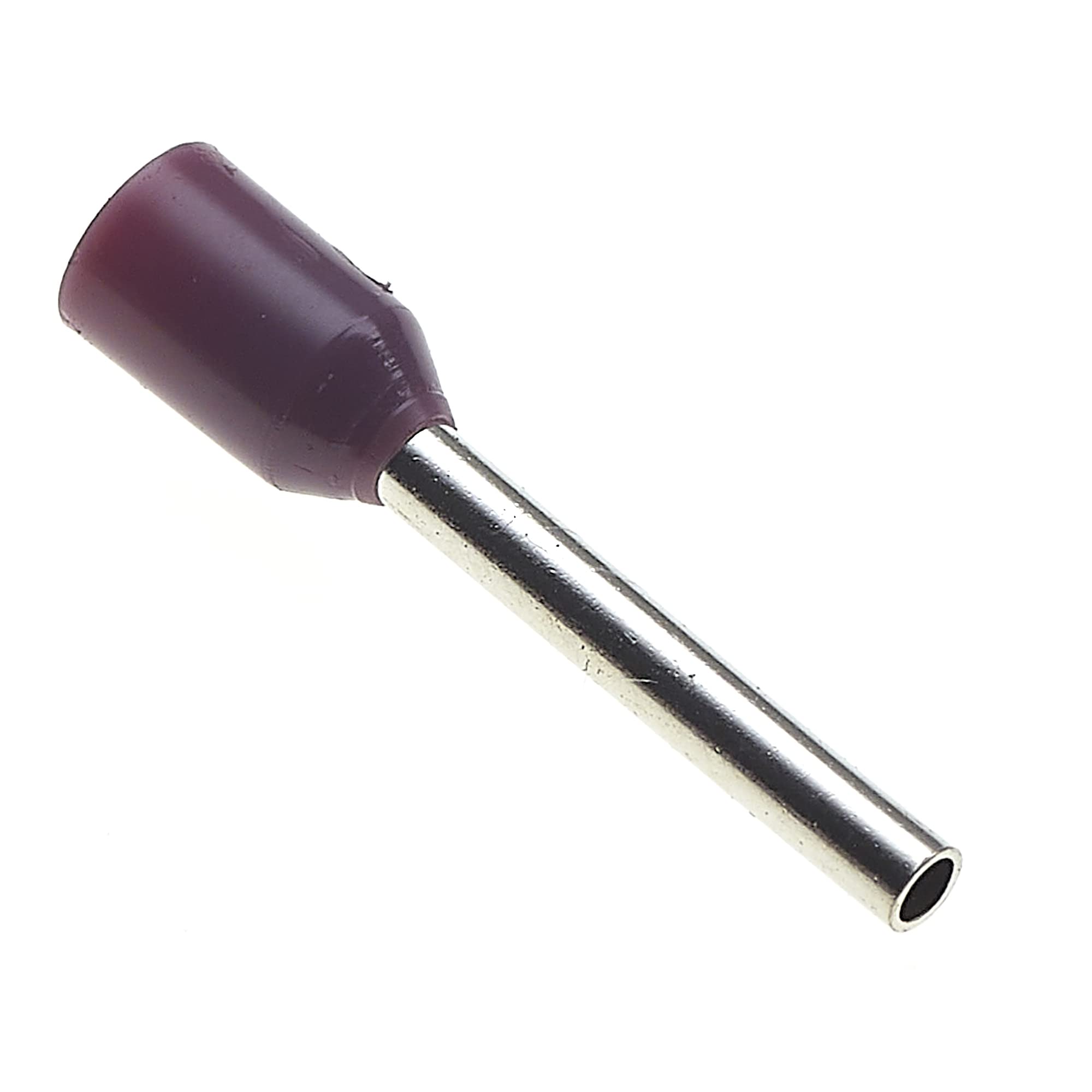 Insulated Ferrule, 8x0.25mm, Pack Of 100 - Wire Copper Crimp Connector Insulated Ferrule Pin, Cord End Terminal Connectors, French Violet Nylon Ferrules Connectors