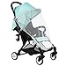 Green Deluxe Dual-Brake Single Baby Stroller, Portable Light Weight Travel Pram, Large Water Resistant Umbrella Canopy for Infant Toddler, Boys, Girls Unisex 3 Month, 1, 2 Year Old and UP
