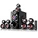 beFree Sound 5.1 Channel Bluetooth Surround Sound Speaker System- Redthumb 2