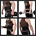 RitFit Weight Lifting Belt - Great for Squats, Crossfit, Lunges, Deadlift, Thrusters - Men and Women - 6 Inch Black (Black, XL(44-51''))