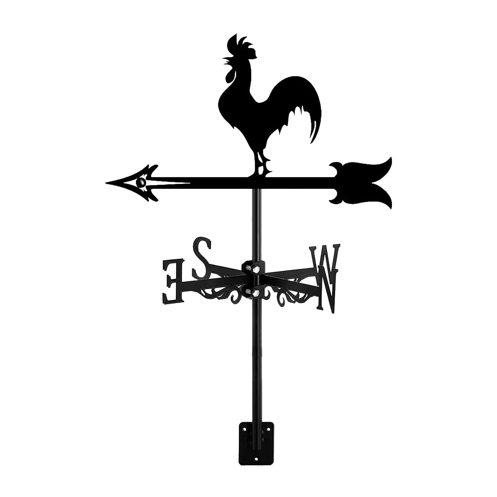 NIZEAMI Wind Marker A Shape - Vane A Shape of Retro Cockerel - Direction Indicator for Outdoor Farm