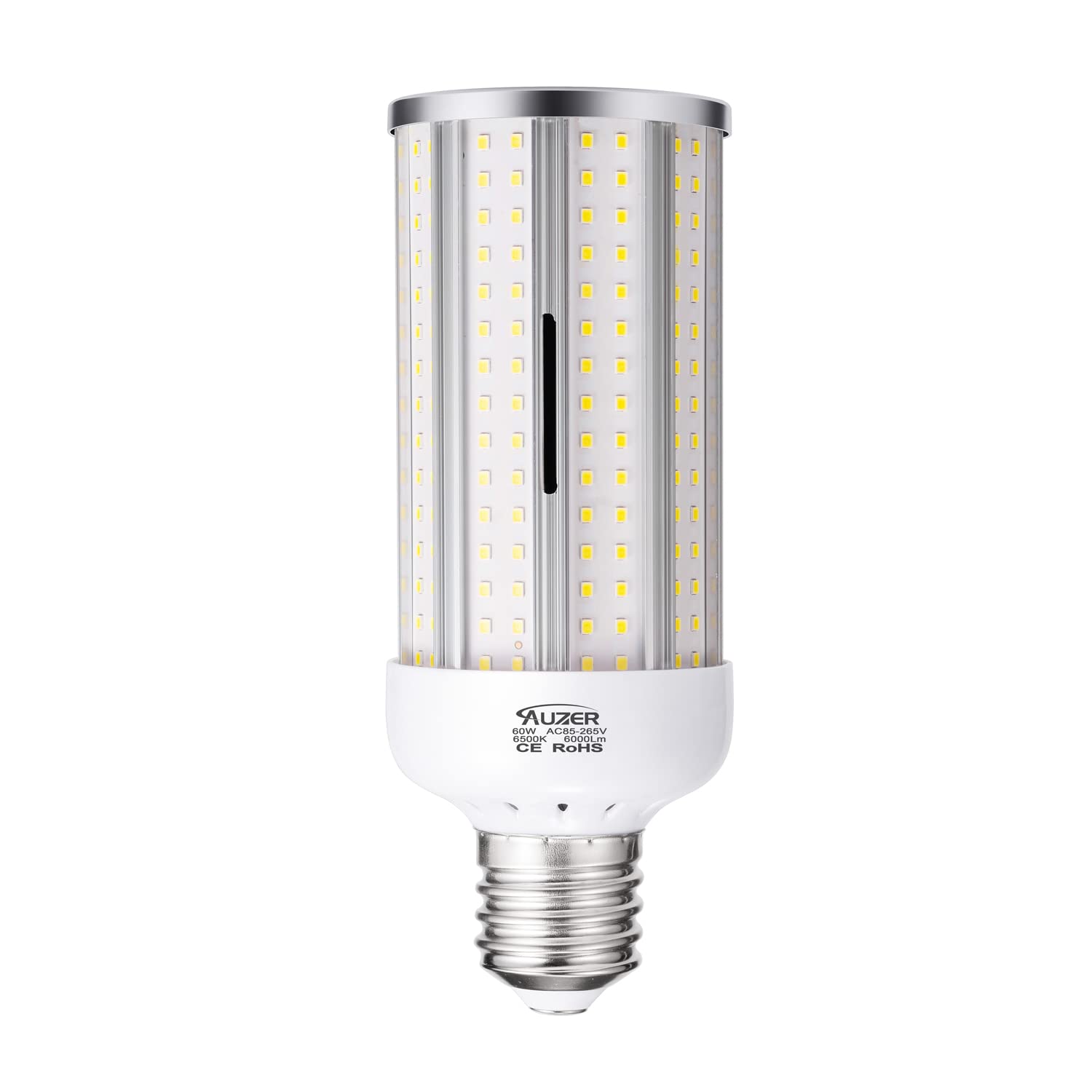 Photo 1 of Auzer 60W LED Corn Light Bulb, Large Mogul E39 Base, 6000-Lumen, 6500K Daylight Cool White,LED Bulb for Factory Warehouse Barn Garage Shopping Mall Supermarket Large Area AC85V-265V