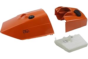 Air Filter Cleaner Kit with Shroud Top Cover for Stihl MS240 MS260 024 026 Chainsaws, Plastic Replacement Parts Set for Engin