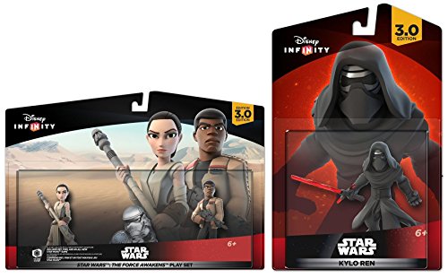 Disney Infinity 3.0 Star Wars Force Awakens Set: Kylo Ren + Rey + Finn NEW