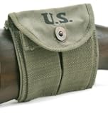 U.S. WW2 M1 Carbine Buttstock Type Pouch OD Green Marked JT&L 1944