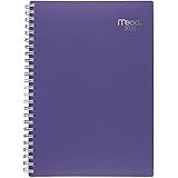 Mead 2020 Weekly & Monthly Planner, 5-1/2" x 8-1/2", Small, Basic, Purple (CRW42059)
