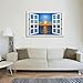 KREATIVE ARTS - Canvas Print Wall Art Window Frame Style Seascape Picture Wall Decor Stretched Giclee Print Gallery Wrap Modern for Home Decoration Ready to Hang (24''x36'', 1.Sunset on the Sea)