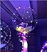 Inf-way 5pcs 18-inch Clear Foil Helium Bobo Balloons with Copper LED Light Bar, String Light Creative Balloon for Birthday Wedding Christmas Party Decorative