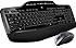 Logitech MK710 Wireless Keyboard and Mouse Combo &mdash; Includes Keyboard and Mouse, Stylish Design, Built-In LCD Status Dashboard, Long Battery Life