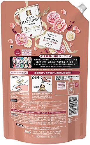 Amazon ケース販売 レノア ハピネス 柔軟剤 ロイヤルリリー ピオニー 詰替用 超特大サイズ 1 4l 6個 レノア 液体柔軟剤