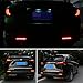 GTINTHEBOX (2) 3D Optic Red LED Rear Bumper Reflectors Brake Tail Light, Rear Fog Lighting Lamps Kit For Lexus RC NX IS-F or RX GX, etc