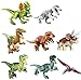 Dinosaur Minifigures Building Blocks Toys - 16pcs Dinosaurs, Dinosaur Mini Figures Playset Toy, Realistic Jurassic World Dinos Toy Set, Dinosaur Party Favors, Educational Toy Gift for Kids